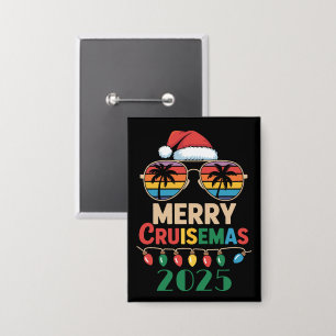 Badge Joyeux Cruisemas 2025 Croisière de Noël personnali