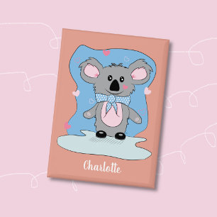 Badge Joyeux enfant koala Épinglette de la Saint-Valenti