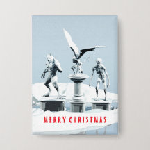 Joyeux Noël. Sculptures de glace monstrueuses