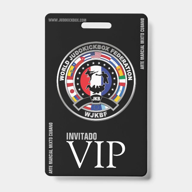 Badge JUDOKICKBOX - Identifiant Vip (Avant)