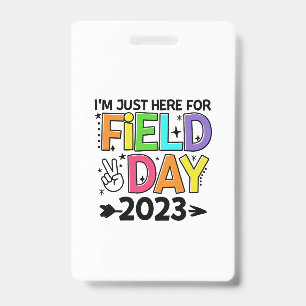 Badge Juste ici pour la journée de terrain 2023 Signe de