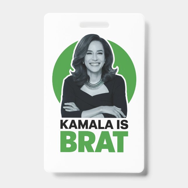 Badge Kamala est drôle et sarcastique comme une peste (Avant)