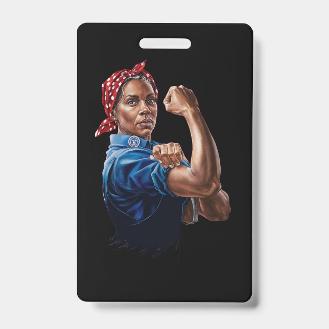 Badge Kamala Harris 2024 Rosie Le chat sans enfant Rivet (Front)