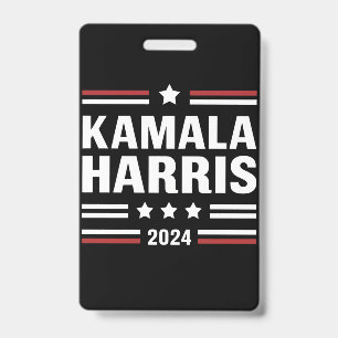 Badge Kamala Harris pour le peuple 2024 Président