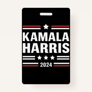 Badge Kamala Harris pour le président People 2024