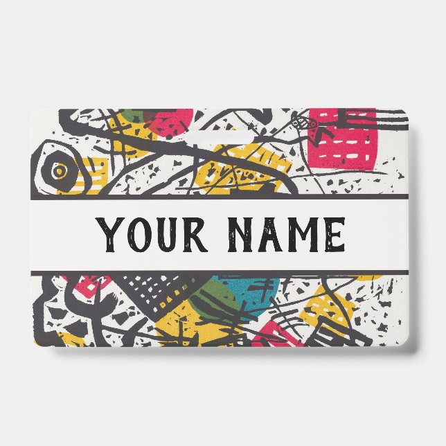 Badge Kandinsky Small Worlds V Classic Abstrait (Front)