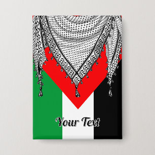 Badge Keffiyeh Écharpe palestinienne tissu traditionnel