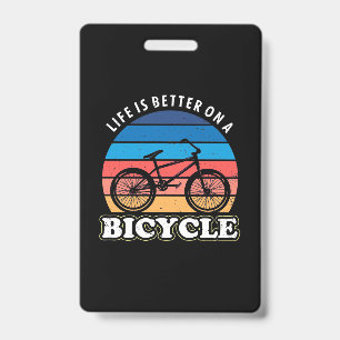 Badge La vie est meilleure à vélo