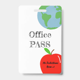 Badge Laisser passer du bureau