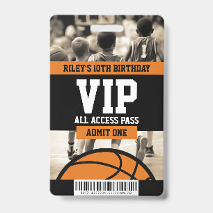 Badge Laissez-passer pour invité à une fête d'anniversai