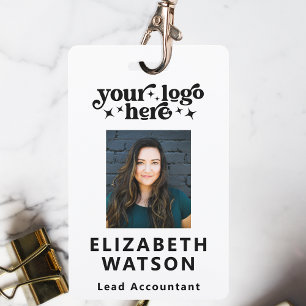 Badge Lanière de nom d'employé avec ID d'événement perso