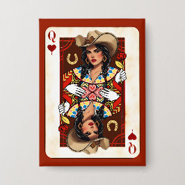 Badge Last Rodeo Midwest Queen of Hearts Card