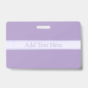 Badge Lavande Lumière Personnalisable Purple