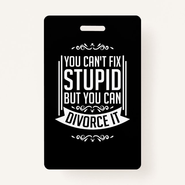Badge L'avocat peut le Divorcer (Devant)