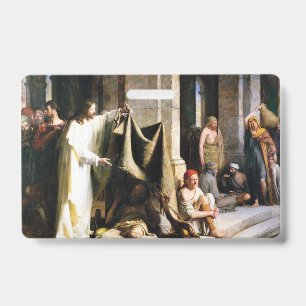 Badge Le Christ guérissant les malades à Bethesda par Ca