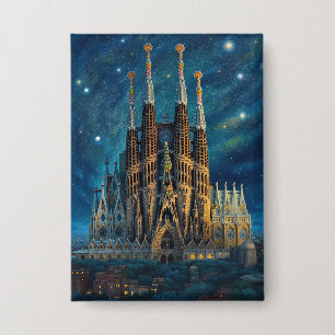 Badge Le rêve étoilé de Gaudi   Barcelone Sagrada Famili