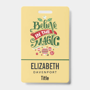 Badge Le Typographe du Magic Christmas