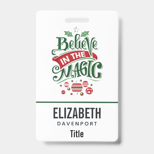 Badge Le Typographe du Magic Christmas (Avant)