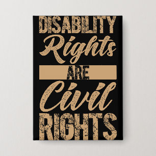 Badge Les droits des personnes handicapées sont des droi
