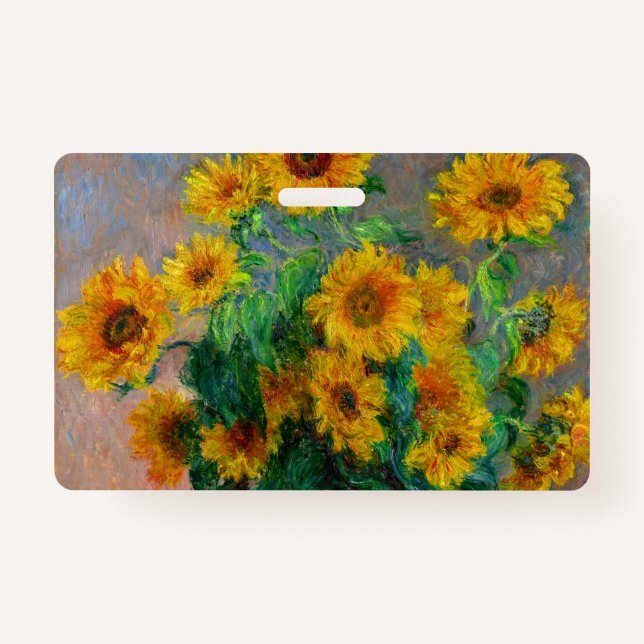 Badge Les tournesols de Monet (Devant)