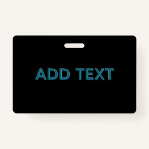 Badge Lettres éditées modifiables avec ombre portée