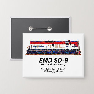 Badge Locomotive patrimoniale EMD SD-9 USA 250e annivers
