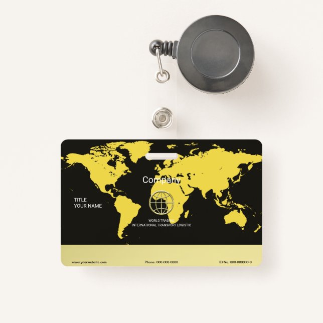 Badge Logistique (Front with Retractable)