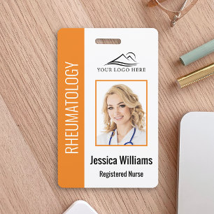 Badge Logo de code-barres de photo d'employé personnalis