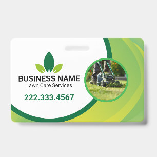 Badge Logo de Green Leaf Lawn Care pour l'aménagement pa