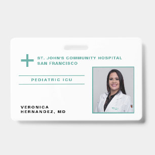 Badge Logo de la carte d'identité médicale du médecin de