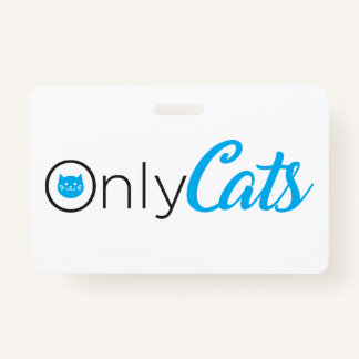 Badge logo de la parodie, seulement des chats, mignonett