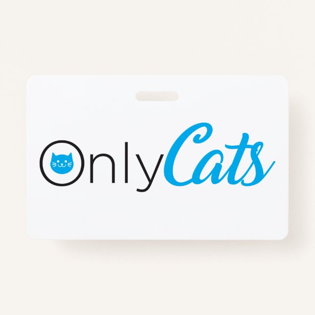 Badge logo de la parodie, seulement des chats, mignonett (Devant)