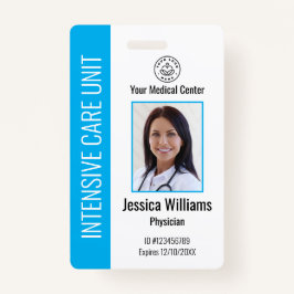 Badge Logo de l'employé de l'hôpital personnalisé Photo 