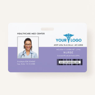 Badge Logo de l'entreprise de l'employé de l'hôpital et 
