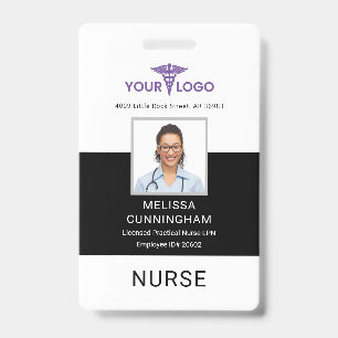 Badge Logo de l'entreprise de soins de santé Photo d'ide