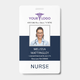 Badge Logo de l'entreprise Modern Health Photo d'identit