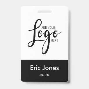 Badge LOGO DE L'ENTREPRISE personnalisé carte d'identité