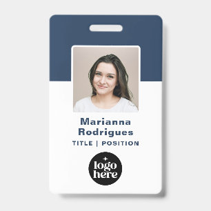 Badge Logo de l'entreprise Photo Carte d'identité person
