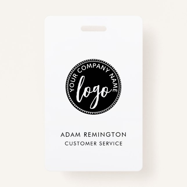 Badge Logo de l'ID entreprise Personnel personnalisé mod (Devant)
