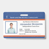 Logo de l'ID photo de l'employé Conducteur de musi