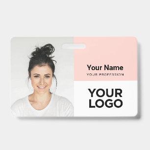 Badge Logo de nom de photo d'employé d'entreprise person