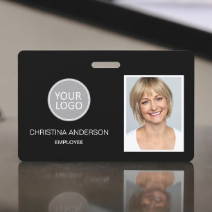 Badge Logo de nom d'employé personnalisé Photo d'entrepr