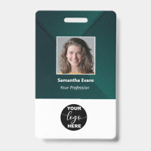 Logo de photo d'employé personnalisé Code-barres N