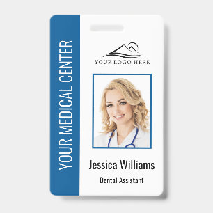 Badge Logo de votre cabinet dentaire ID photo d'employé