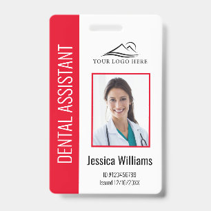 Badge Logo de votre clinique dentaire Identifiant photo 