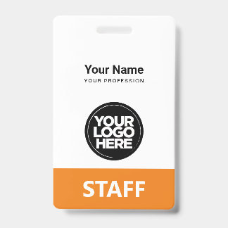 Badge Logo d'employé Étiquette de personnel identique à 