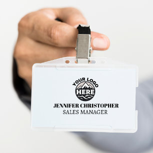 Badge Logo d'entreprise minimaliste moderne personnalisé