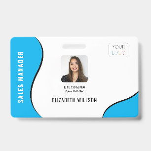 Badge Logo d'entreprise personnalisé - Carte d'identité 