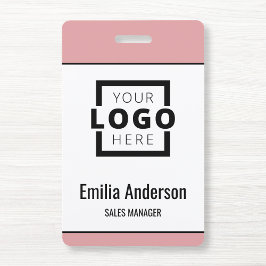 Badge Logo d'entreprise personnalisé Code-barres de base