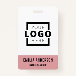Badge Logo d'entreprise personnalisé Code-barres de base